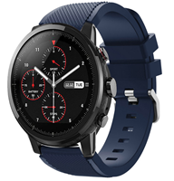 Strap-it Xiaomi Amazfit Stratos silicone band (donkerblauw)