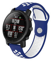 Strap-it Xiaomi Amazfit Pace sport band (blauw/wit)