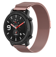 Strap-it Xiaomi Amazfit GTR Milanese band (roze)