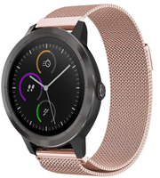 Strap-it Garmin Vivomove 3s Milanese band - 39mm - rosé goud