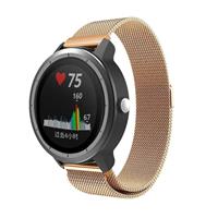 Strap-it Garmin Vivoactive 3 Milanese band (rosé goud)