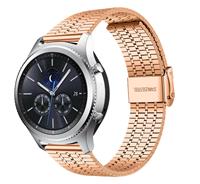 Strap-it Samsung Gear S3 roestvrij stalen band (rosé goud)