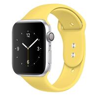 Strap-it Apple Watch SE silicone band (geel)
