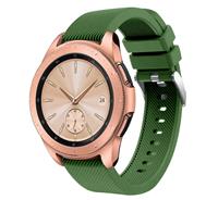 Strap-it Samsung Galaxy Watch siliconen bandje 41mm / 42mm (legergroen)