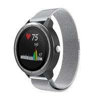 Strap-it Garmin Vivoactive 3 Milanese band (zilver)