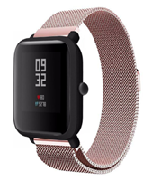Strap-it Xiaomi Amazfit Bip Milanese band (roze)