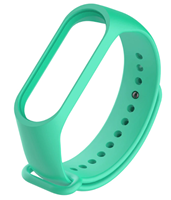 Strap-it Xiaomi Mi band 3 / 4 siliconen bandje (aqua)