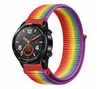 Strap-it Huawei Watch GT nylon band (regenboog)