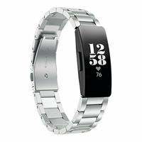 Strap-it Fitbit Inspire stalen bandje (zilver)