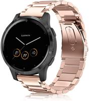 Strap-it Garmin Vivoactive 4s stalen band - 40mm - rosé goud