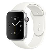 Strap-it Apple Watch SE silicone band (wit)