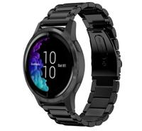 Strap-it Garmin Venu stalen band (zwart)