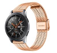 Strap-it Samsung Galaxy Watch 46mm roestvrij stalen band (rosé goud)