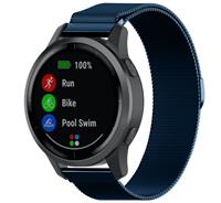 Strap-it Garmin Vivoactive 4 Milanese band - 45mm - blauw