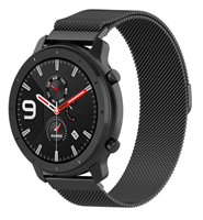 Strap-it Xiaomi Amazfit GTR Milanese band (zwart)