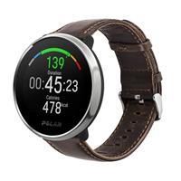 Strap-it Polar Ignite leren bandje (donkerbruin)