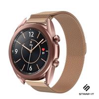 Strap-it Samsung Galaxy Watch 3 Milanese band 41mm (rosé goud)