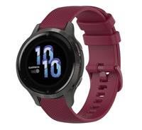 Strap-it Garmin Venu 2s siliconen bandje - 40mm - donkerrood