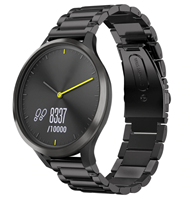 Strap-it Garmin Vivomove HR stalen band (zwart)