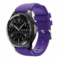 Strap-it Samsung Galaxy Watch siliconen bandje 45mm / 46mm (paars)