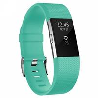 Strap-it Fitbit Charge 2 siliconen bandje (aqua)