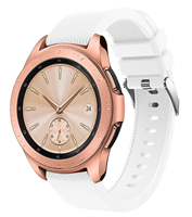 Strap-it Samsung Galaxy Watch siliconen bandje 41mm / 42mm (wit)