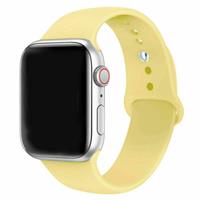 Strap-it Apple Watch silicone band (geel)
