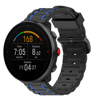 Strap-it Polar Vantage M sport gesp band (zwart/blauw)