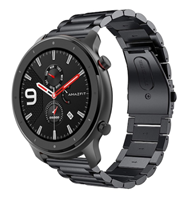 Strap-it Xiaomi Amazfit GTR stalen band (zwart)