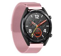 Strap-it Huawei Watch GT Milanese band (roze)