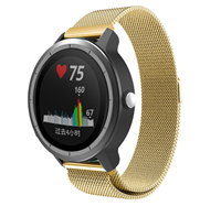 Strap-it Garmin Vivoactive 3 Milanese band (goud)