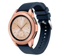 Strap-it Samsung Galaxy Watch siliconen bandje 41mm / 42mm (donkerblauw)