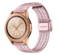 Strap-it Samsung Galaxy Watch 42mm roestvrij stalen band (rosé pink)