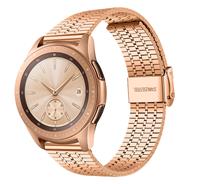 Strap-it Samsung Galaxy Watch 42mm roestvrij stalen band (rosé goud)