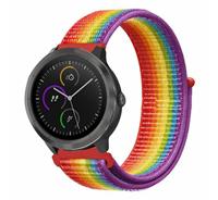 Strap-it Garmin Vivomove HR nylon band (regenboog)