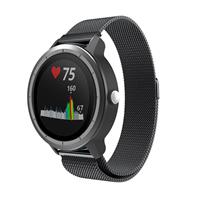 Strap-it Garmin Vivoactive 3 Milanese band (zwart)