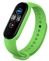 Strap-it Xiaomi Mi band 5 siliconen bandje (lichtgroen)