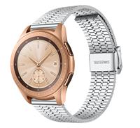 Strap-it Samsung Galaxy Watch 42mm roestvrij stalen band (zilver)