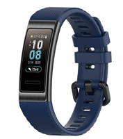 Strap-it Huawei band 3 / 4 Pro silicone band (donkerblauw)