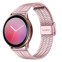 Strap-it Samsung Galaxy Watch Active roestvrij stalen band (rosé pink)