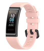 Strap-it Huawei band 3 / 4 Pro silicone band (roze)