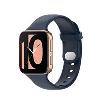 Strap-it Oppo Watch siliconen bandje (donkerblauw)
