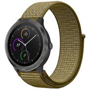 Strap-it Garmin Vivoactive 4 nylon band - 45mm - olijf
