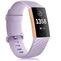 Strap-it Fitbit Charge 3/4 silicone band (lila)