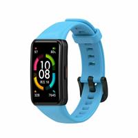 Strap-it Huawei Band 6 siliconen bandje (lichtblauw)