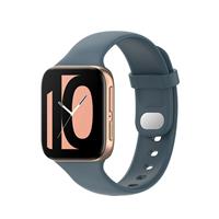 Strap-it Oppo Watch siliconen bandje (grijsblauw)