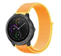 Strap-it Garmin Vivoactive 4 nylon band - 45mm - lichtgeel