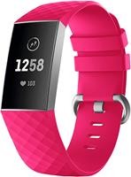 Strap-it Fitbit Charge 4 silicone band (fel roze)