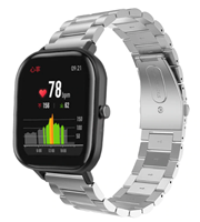 Strap-it Xiaomi Amazfit GTS stalen band (zilver)