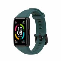 Strap-it Huawei Band 6 siliconen bandje (dennengroen)